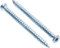 ANDROMEDAGIE® - Viti per Calcestruzzo Testa Svasata Torx Tx30 in Acciaio Temprato Zincato Viti Autofilettanti per Muro, ideali per ancoraggi diretti senza tasselli (100, 7.5x102)