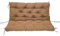 ZxrFxr Thick Garden Bench Cushion Waterproof: 2/3/4 Seater Replacement Cushions Swing Seats Patio Lounger Bench Swing Hammock with Backrest for Outdoor Furniture Garden (Light brown, 150CM)
