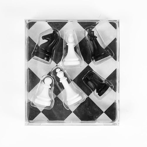 Kraftheld | 6er Set Deko-Magnete Chess | Schach-Magnete, Schachspiel | bunt, dekorativ, farbenfroh | Kühlschrankmagnete in Form von Tieren | Magnet-Deko als Geschenk