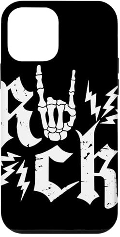 Rock Skelett Hand Zeichen Gothic Skull Heavy Metal Musik Hülle für iPhone 12 mini