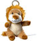 Porte-clés en peluche lion, marron, 8