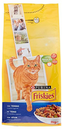 Friskies Gatto Crocchette Erwachsene mit Tonno e Verdure Aggiunte, 2 kg