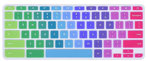iKammo Keyboard Cover Case Compatible 11.6 Lenovo Chromebook Flex 11/Lenovo Chromebook N20 N21 N22 N23/11.6 Lenovo Chromebook 100e 300e 500e /14 Chromebook C330 S330 N42(Rainbow)