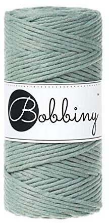 Bobbiny Oeko-Tex Premium Makramee Garn aus ökologischer Baumwolle in Laurel 3 mm x 100 m