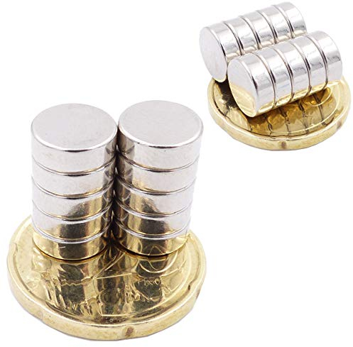 Brudazon | 20 Mini Scheiben-Magnete 9x3mm | N52 stärkste Stufe - Neodym-Magnete ultrastark | Power-Magnet für Modellbau, Foto, Whiteboard, Pinnwand, Kühlschrank, Basteln | Magnetscheibe extra stark