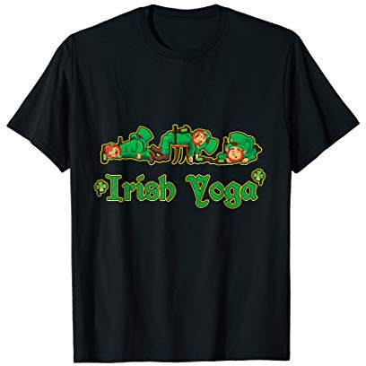 St Patricks Day Parade Herren Trinkkader Irish Yoga Humor T-Shirt