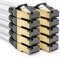 deleyCON 10x 1m Cable de Conexión CAT8.1 Cable de Red Cable de Datos S/FTP PIMF 2000MHz 40Gbit RJ45 Cable LAN DSL Cable Ethernet CAT.8 Conector RJ45 - Blanco