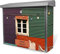 banjado® Burgwächter Briefkasten Edelstahl 38,5x31,5x12cm mit Motiv Buntes Haus/Briefkasten Edelstahl ohne Zeitungsfach/Briefkasten grau/Postkasten inkl. Montagematerial & 2 Schlüsseln