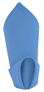 Weavric 12er-Set Stoffserviette, 51x51 cm, Waschbar, Knitterfrei, Wiederverwendbar, Hellblau, Tischservietten mit Gesäumtem Rand, Für Hochzeit, Party, Hotel, Restaurant