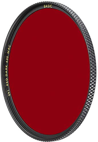 B+W Rotfilter dunkel 091 MRC Basic 49mm (16x vergütet, Professional) 1102696