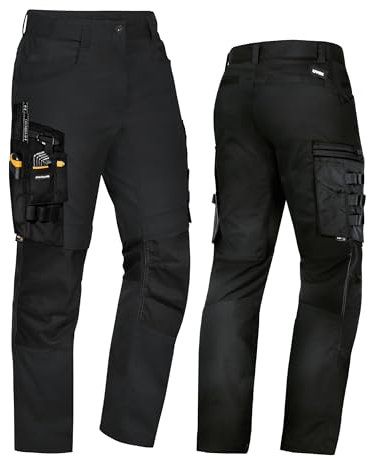 Uvex Echor - Pantalones de Trabajo para Hombre - Negro - Talla 62