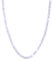 BERGERLIN Chalcedon Halskette weiss - weisse Kette - Silber - M-L
