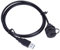 Waterproof USB Extension Cable, USB 3.0 Port Car Flush Mount Outlet Connector Male to Female Replacement Cord Outdoor Plug Panel Mount Adapter with cover for Car Truck Boat Motorcycle Dashboard Panel