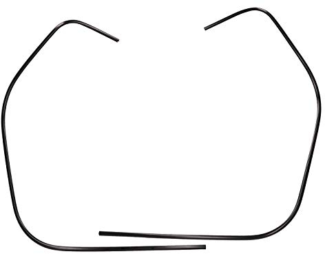 Kantenschutz/Schlitzrohr Set Beinschild 1460mm schwarz für Vespa GTS 125, GTS HPE 300, GTS Super 125, GTS Super HPE 300, GTV HPE 300