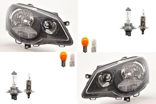 Johns, passend für VW Polo Scheinwerfer 02 9N 04/05-01/12 + Leuchtmit. Set links rechts