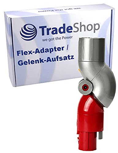 Trade-Shop Flex-Adapter Schnellauslöse-Adapter 90 Grad Saugrohrwinkel für Dyson V7 V8 V10 V11 V15 ersetzt 970790-01