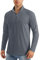 MAGCOMSEN Funktionsshirt Herren Langarm Outdoor Sport Tshirts Longsleeve UV Shirt Atmungsaktiv Stretch, Dunkelgrau, L