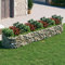 homiuse Lit SuréLevé à Gabion 400x100x50 CM Jardin Exterieur Mur en Gabion JardinièRe Claustra Exterieur Decoration Jardin pour Les Zones Commerciales Et RéSidentielles Pratique Et Beau Argenté