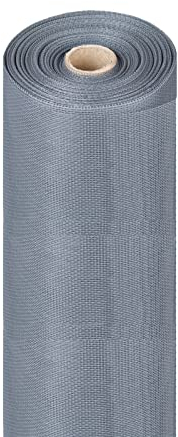 Fiberglas Fliegengitter Grau Meterware 150cm Rollenbreite | 1x1mm Maschenweite | individuell Zuschneidbar | UV und Feuerresistent | Stabil und langlebig