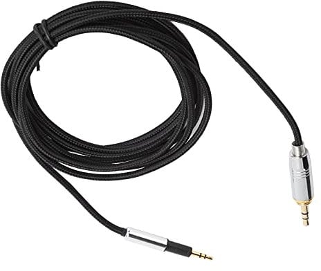 Zunate Headphone Audio Cable, 6.6ft Audio Cable Twisted Wair Wire Replacement 3.5mm Stereo Cable with 6.35mm Adapter, Headphone Cable for AKG K450 K460 K480 Q460 K451