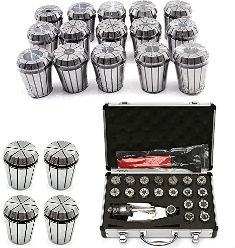MT2 ER32 M10 MK2 Lot de 21 pinces de serrage CNC pour fraiseuses, perceuses et tours