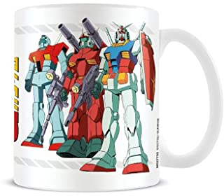 Pyramid International Gundam Mug Gundam Mobile Suit Design 325 ml en céramique blanche, tasse à café et grande tasse dans une boîte cadeau de présentation – Produit officiel Gundam