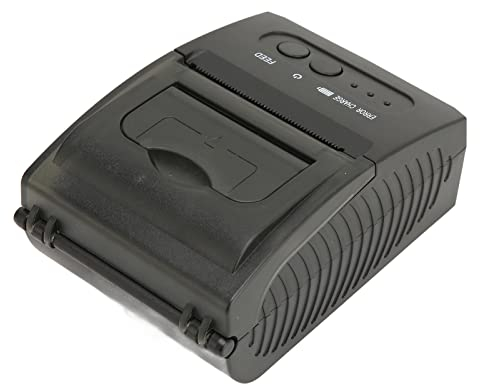 Cyllde Drahtloser BT Drucker, Unterstützt Smartphone Steuerung, Integrierter 2000 mAh Akku, Unterstützt BT4.0 Funktion, Geeignet für Quittungsdruck, Verwaltungsgebühren Quittungsdruck(EU)