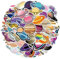Amaxiu 50pcs Universe Planets Stickers, Waterproof Outer Space Planets Stickers Cartoon Vinyl Space Planets Decals Self Adhesive Solar System Stickers for Watter Bottles, Laptop, Skateboard, Guitar