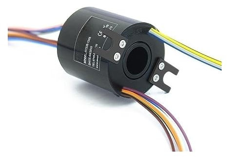 Mini-Schleifring Elektrischer Schleifring H1235 for 6/12 Stromkreise, 5 A, Durchgangsloch-Schleifringe mit Lochbohrung, 12–12,7 mm Außendurchmesser, 35 mm Signal-Drehdurchführung (Color : 12 wires 5A