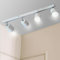 Sweier 4 Flammig Drehbarer Weißer GU10 Deckenstrahler, Warmweiß 3000K 5W 450LM (Glühbirne enthalten), LED Deckenlampe Spot Lampenhalter winkelverstellbar.