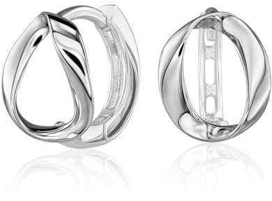 Schöner-SD Kleine Creolen Klappcreolen Kreis Kringel rund 925 Silber