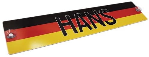 LKW-Namensschilder DE Flagge Deutschland Germany - Funschilder individuell mit Wunschtext gestaltbar
