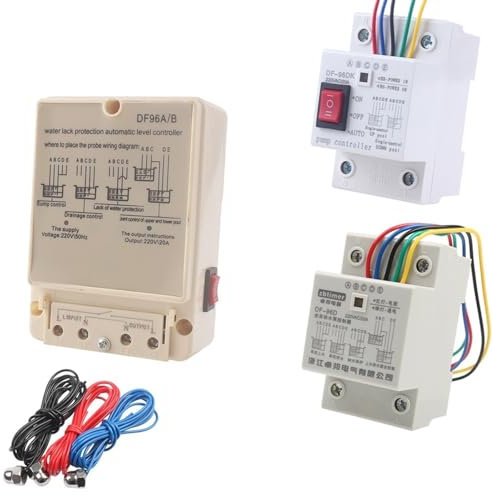 1PCS DF-96A DF-96D DF-96DK Automatic Water Level Controller Pump Controller Cistern Cistern Automatic Liquid Switch with 3 Probes(Size:5m Probes)