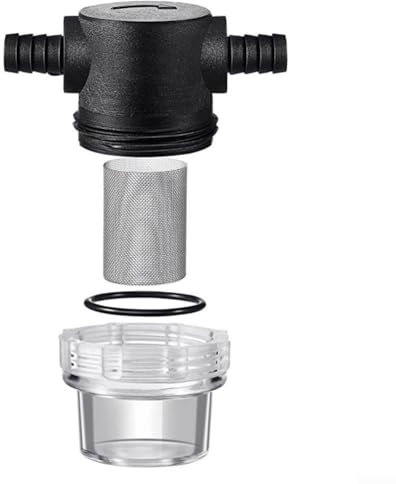 HEBEOT 10Mm Straight Water Pump Filter Inline Filter Rotary Tube Sprayer Filter For Water Pump For Outdoor Gardening