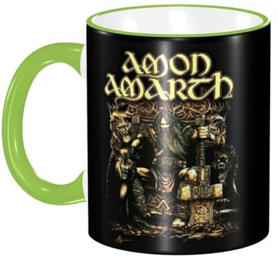 Amon Amarth Kaffeetasse aus Keramik mit Henkel für Büro und Zuhause, originelle Tasse, lustige Kaffeetasse