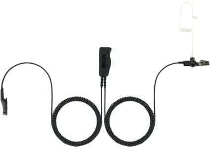 EH Covert Comms Set with Acoustic Tube Earpiece, Lapel Mic, and PTT for Motorola N70 N50 R7 ION MXP600 Radios
