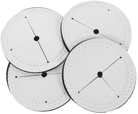 Mikinona Sottobicchieri a Sublimazione Fai Da Te in Materiale Morbido e Antiscivolo, Set Da 4 Pezzi Rotondi Per Calici Da Vino, Tappetino Portatile Per Decorazioni e Protezione Da Scottature