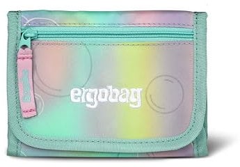 ergobag Brustbeutel Geldbeutel, Mini Portemonnaie mit Kleingeldfach, Sichtfenster für Mädchen und Jungen