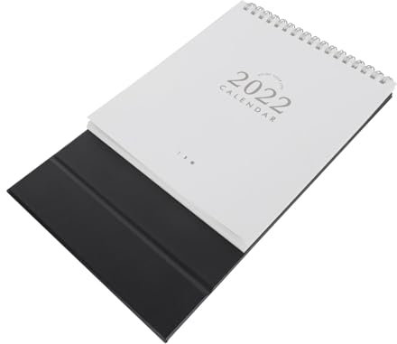 Lurrose 4 Stück Kalender 2022 Leuchtturm Bürokalender 2021 Büro-Notizbuch kleiner blätterkalender bling büro kalender tischkalender einfacher Kalender Neujahrskalender Papier Weiß