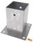 GEZU IMPEX Base per Palo in Legno 91 x 91 mm Zincata a Caldo Set di 12 Staffe per Supporto Recinzione Supporto per Deck Base per Palo da Pergola con Fissaggio a Bullone