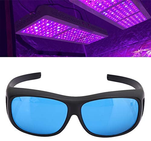 SustVita LED Grow Room Safety Glasses, HPS Grow Light Sunglasses and Protective Eyewear for Hydroponics with Enhanced Protective