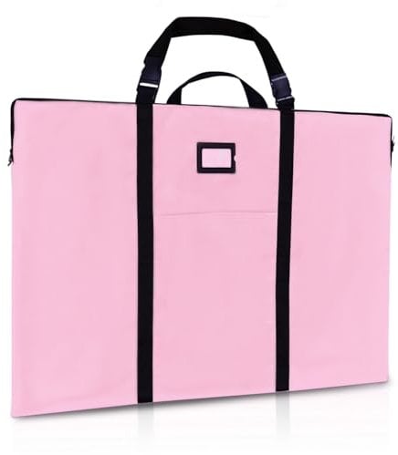 GNEGNI LIFE Künstler Portfolio Tasche, 300D Oxford-Stoff 61 x 91,4 cm Zeichenmappe mit Schulter und Tragegriff, Weich Malmappen für Kunstwerke, für A1/A2 Skizzen, Zeichnungen, Gemälde, Poster