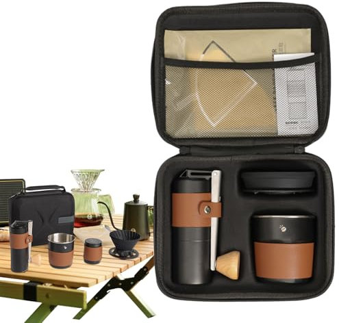 Ungtyb Manual Coffee Bean Grinder | Manual Coffee Grinder,Portable Carrying Supplies Kit Bean Grinding Machine Multi-Functional for Travel Outdoor Hiking Adventure