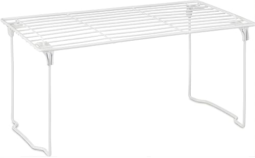 GBS Brothers Kitchen Cupboard Organiser Shelf, Cabinet Storage Insert for Plates Bowls Mugs Pans, Extra Level Riser Rack, Compact Durable Kitchen Organizer, 39x23x19cm