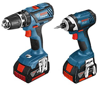Bosch Professional 0615990J8E GSB 18-2-LI Plus and GDR 18-LI - Blue