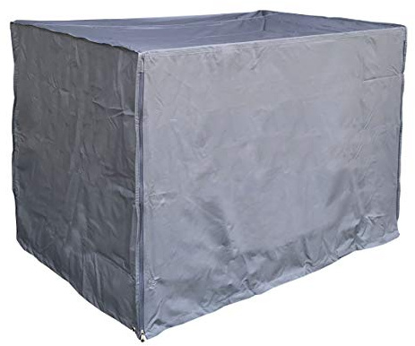 QUICK STAR 10 x Gitterbox Abdeckung 125x85x87cm Grau Schutzhülle Abdeckplane