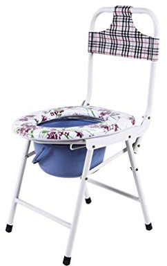 Tragbar Toilettenstuhl für Erwachsene,Rutschfest Toilettenstuhl Faltbar,Mobiler Toilettenstuhl,Kann 200kg Laden (440.9 lbs) Mit Töpfchen