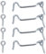 ZXUEZHENG 4Pcs 1.5 inches Cabin Latch and Hook Eye Gate Door Swivel Window Door Hook with Mounting Screws