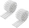 Tiardey 2Pcs Miniature Decorative Fence, Wooden Picket Fence, White, Rustic Style, Perfect for Yard Decoration, Small Garden, Dollhouse, etc.