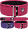 RDX Cintura per sollevamento pesi da donna 4 Supporto lombare regolabile Bodybuilding,Powerlifting Allenamento funzionale ROSA